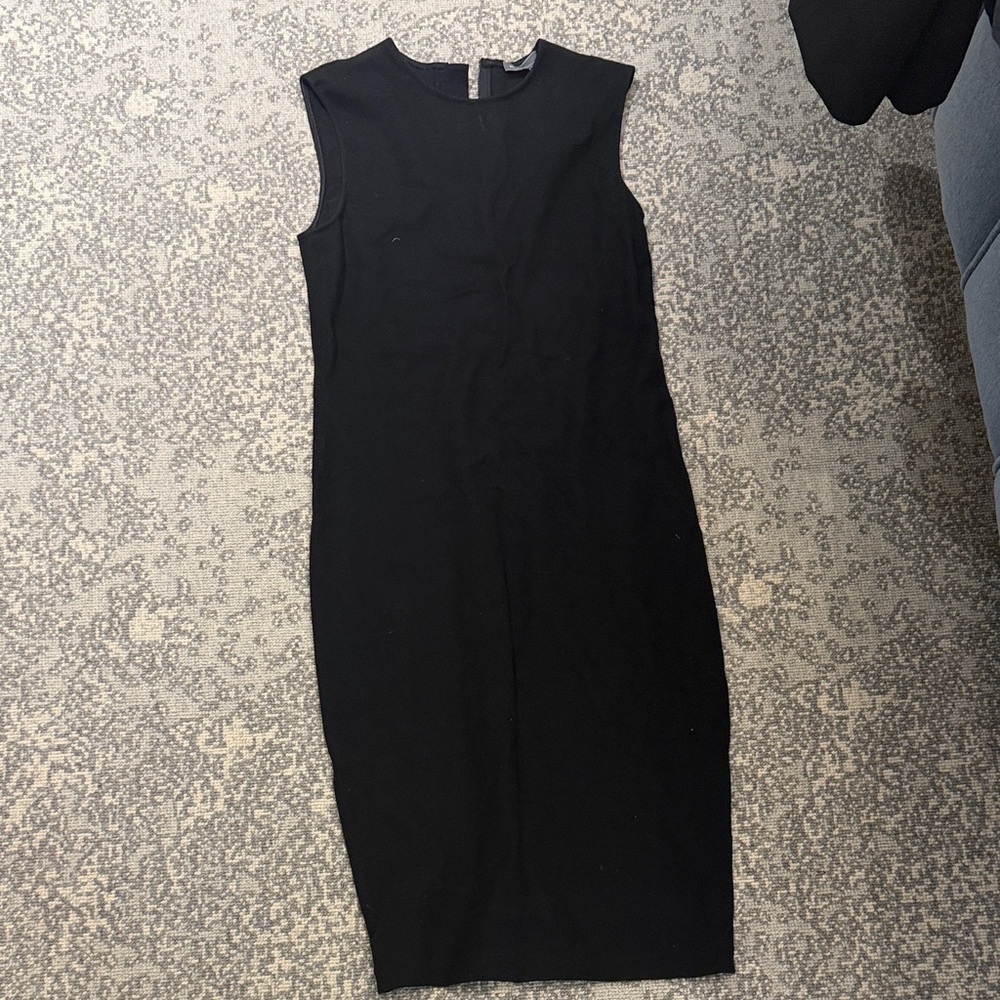 Vince Midi  Sleeveless Black Bodycon Dress